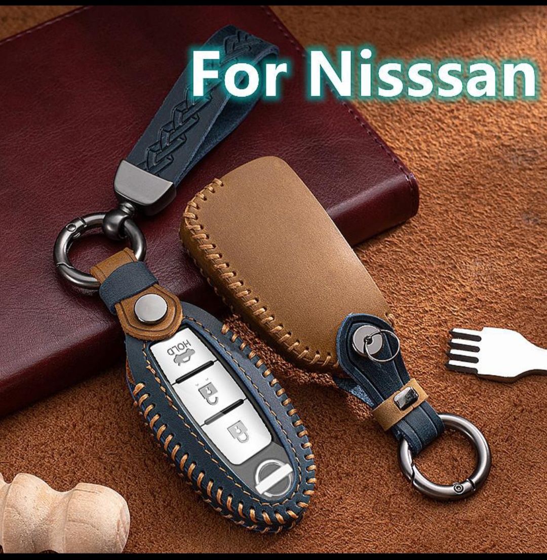 Брелок,Чохол шкіряний для ключів Nissan rog, Qashqai X-Trail Mur