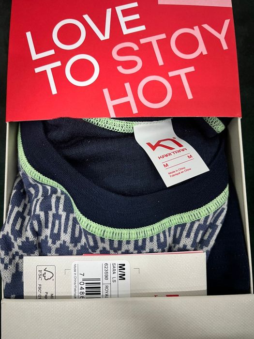 Kari Traa koszulka 100% merino bluzka termoaktywna wełna baselayer M