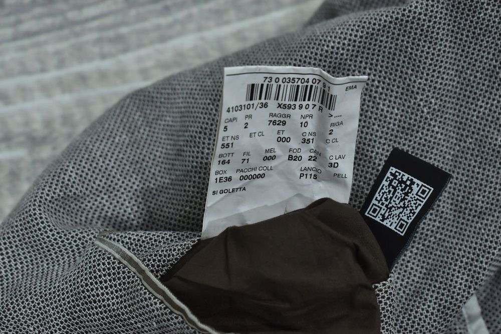 Corneliani Lniano Wełniano Jedwabna Marynarka Męska 56