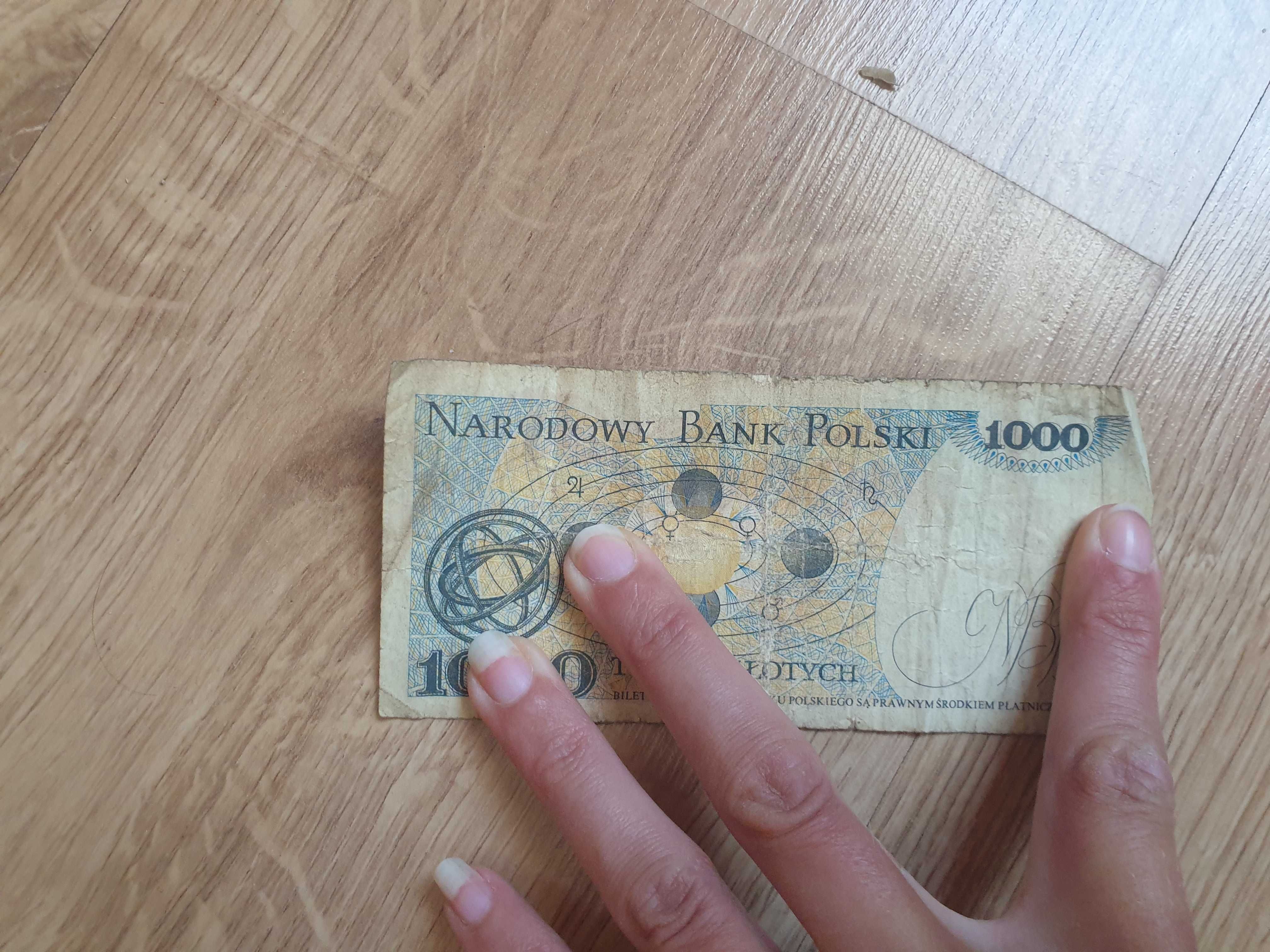 Banknot 1000zl 1982 tysiac zlotych kolekcjonerski Kopernik nbp