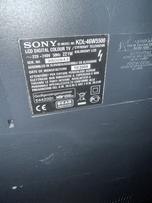 Telewizor sony 46 cali