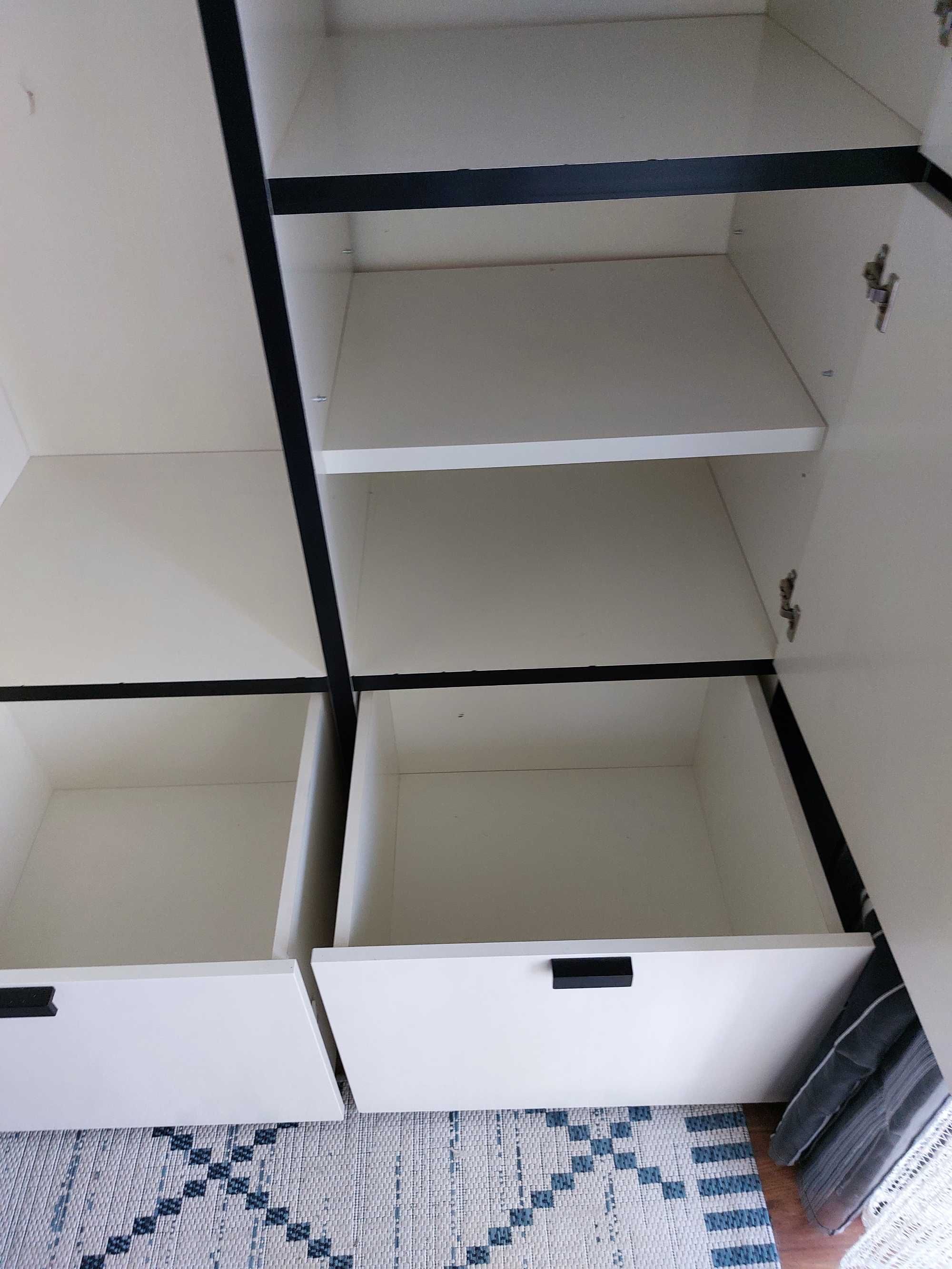 Szafa z 2 szufladami, Ikea Visthus, 2 m x 1.20 m x 57 cm, wolnostojąca