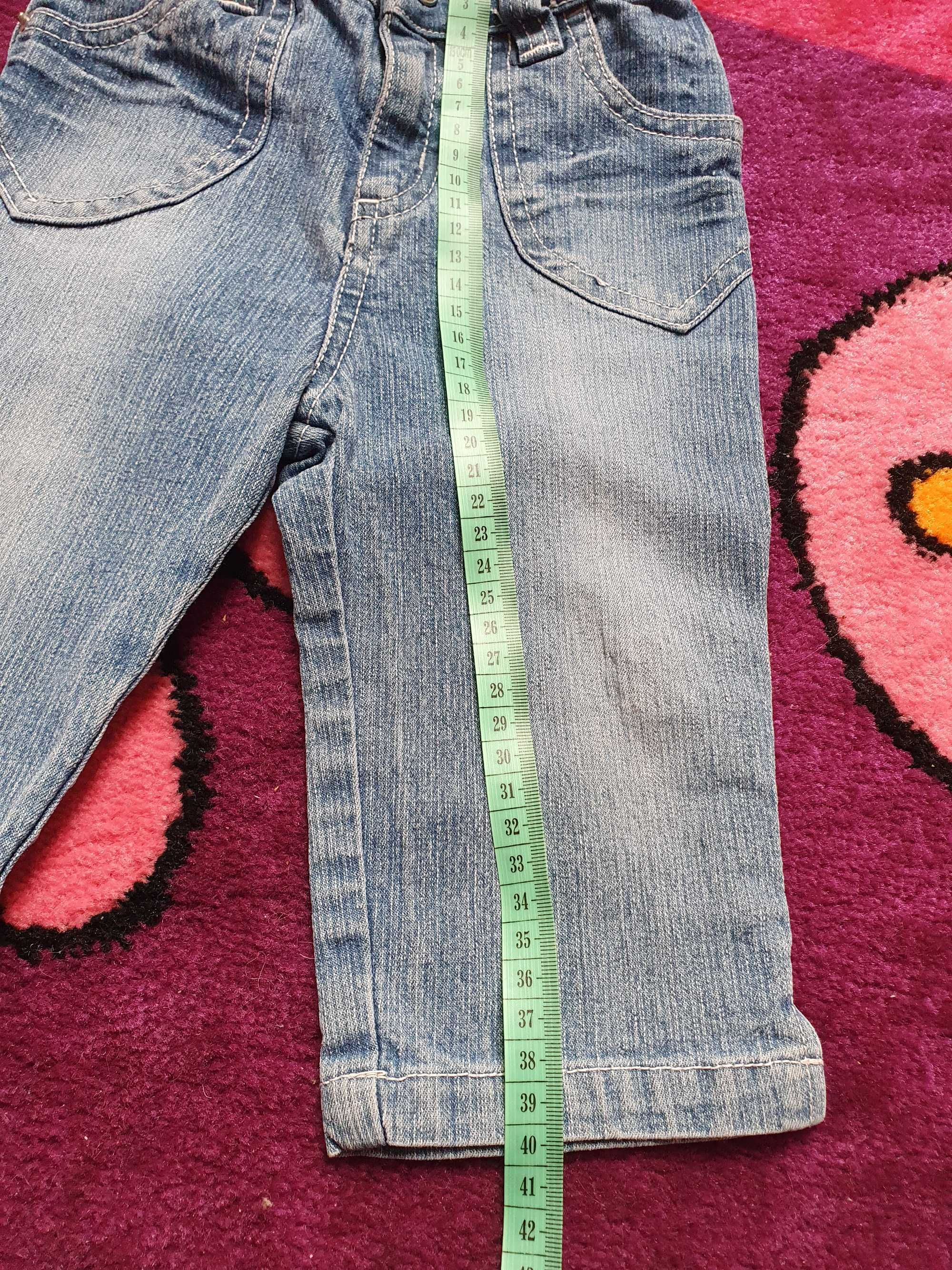 Spodnie z jeansu, z regulacją w pasku 80cm