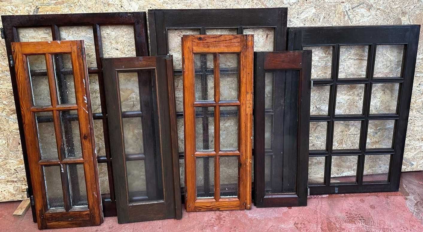 JANELAS ANTIGAS EM MADEIRA, SEM ADUELA