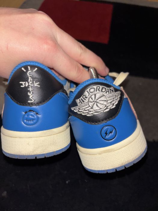 Nike jordan 1 travis scott fragment low