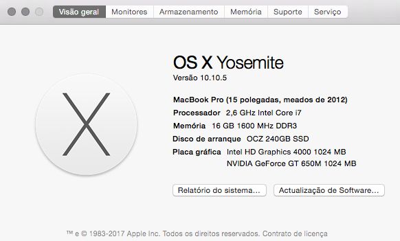 Macbook Pro 15" i7 QUAD 2.6GHZ 16GB RAM SSD+HDD 2xGRAFICAS