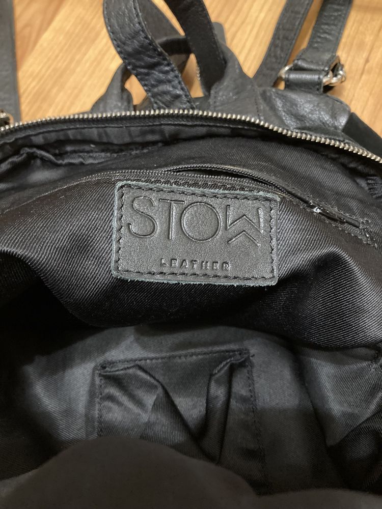 Рюкзак STOM LEATHER натуральная кожа +замша в хорошем состоянии .