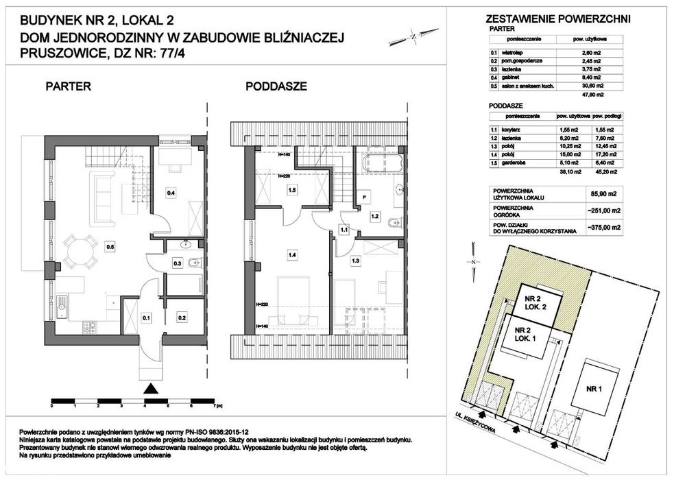 Dom jednorodzinny dwulokalowy w Bawarskim stylu z prywatnym ogródkiem