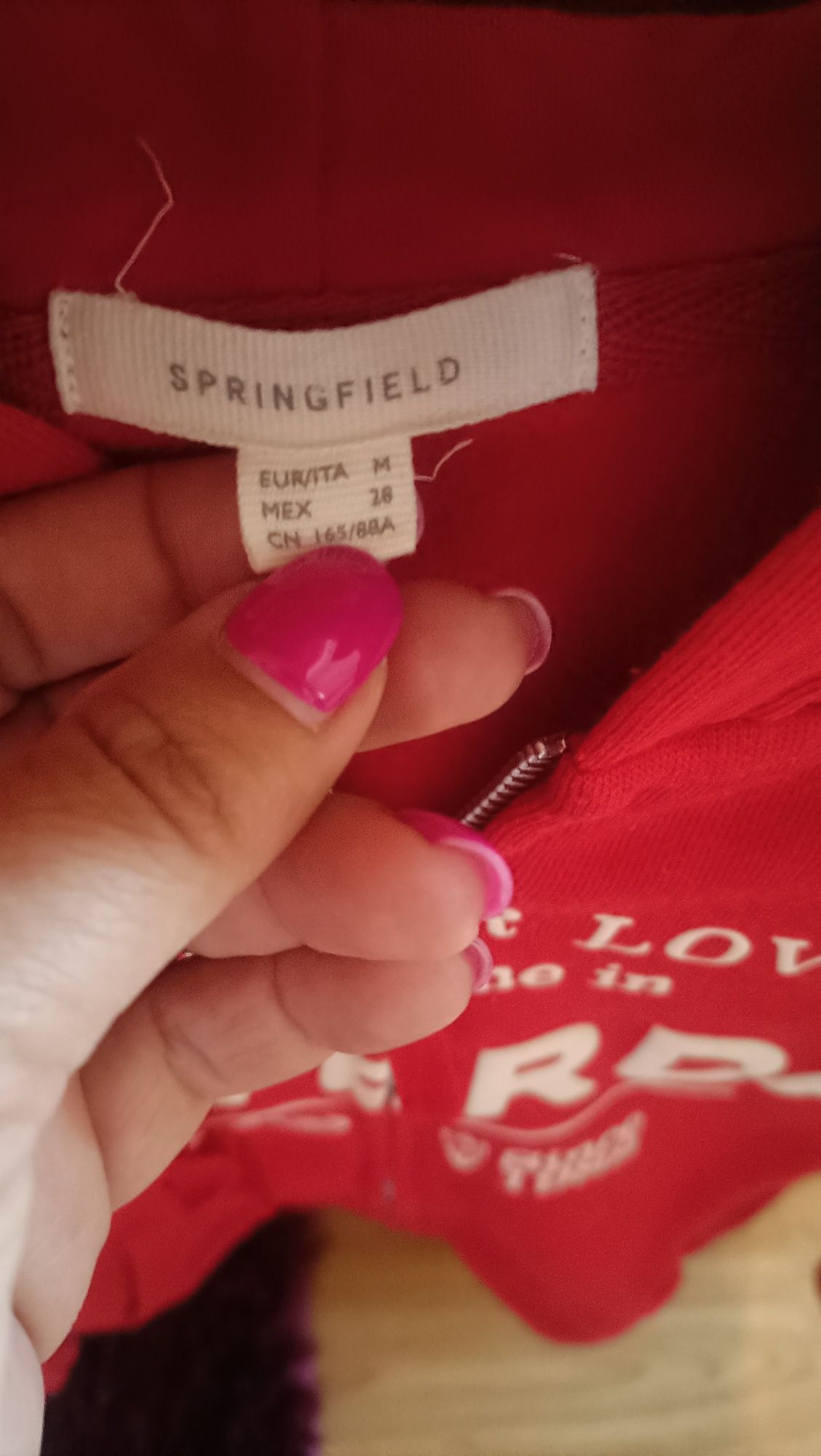 Sweat/casaco em vermelho Springfield