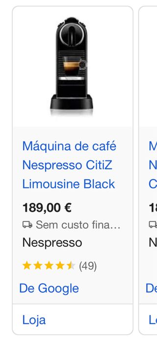 Maquina café nespresso Nova Lacrada