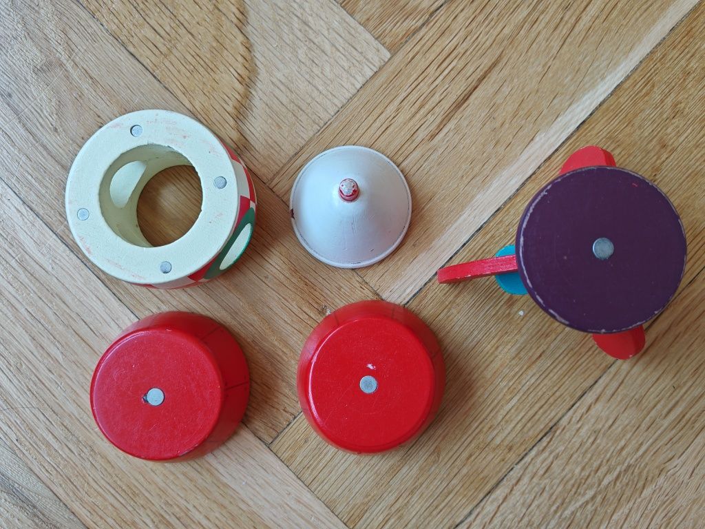 Janod rakieta drewniana magnetyczna