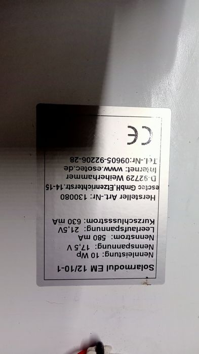 Używany solarmodul
