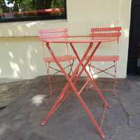 Продам комплекти літніх металевих меблів ikea стіл стілець кораловий