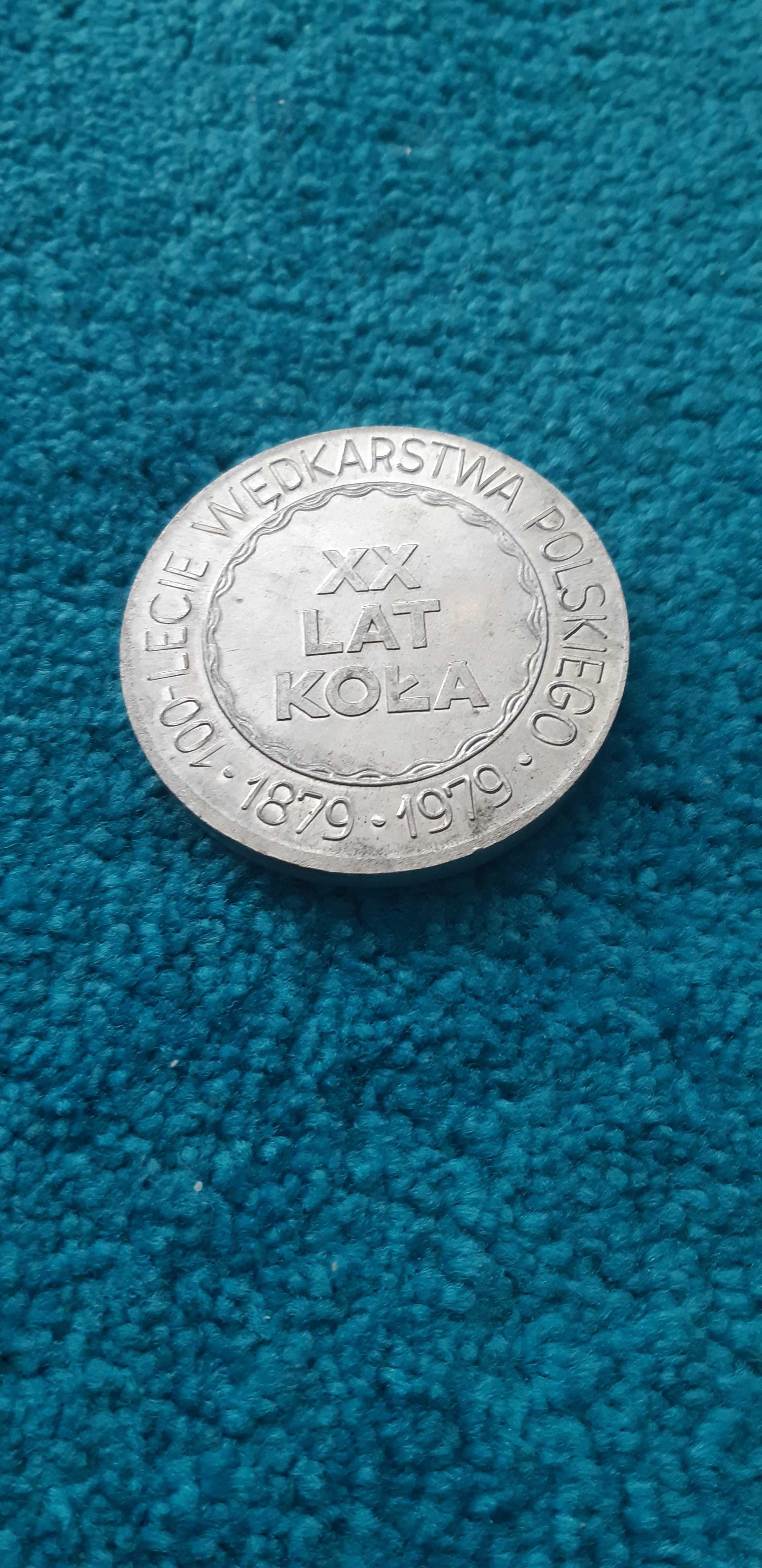 medal Polski Związek Wędkarski XX lat koła FSS 100 lecie wędkarstwa