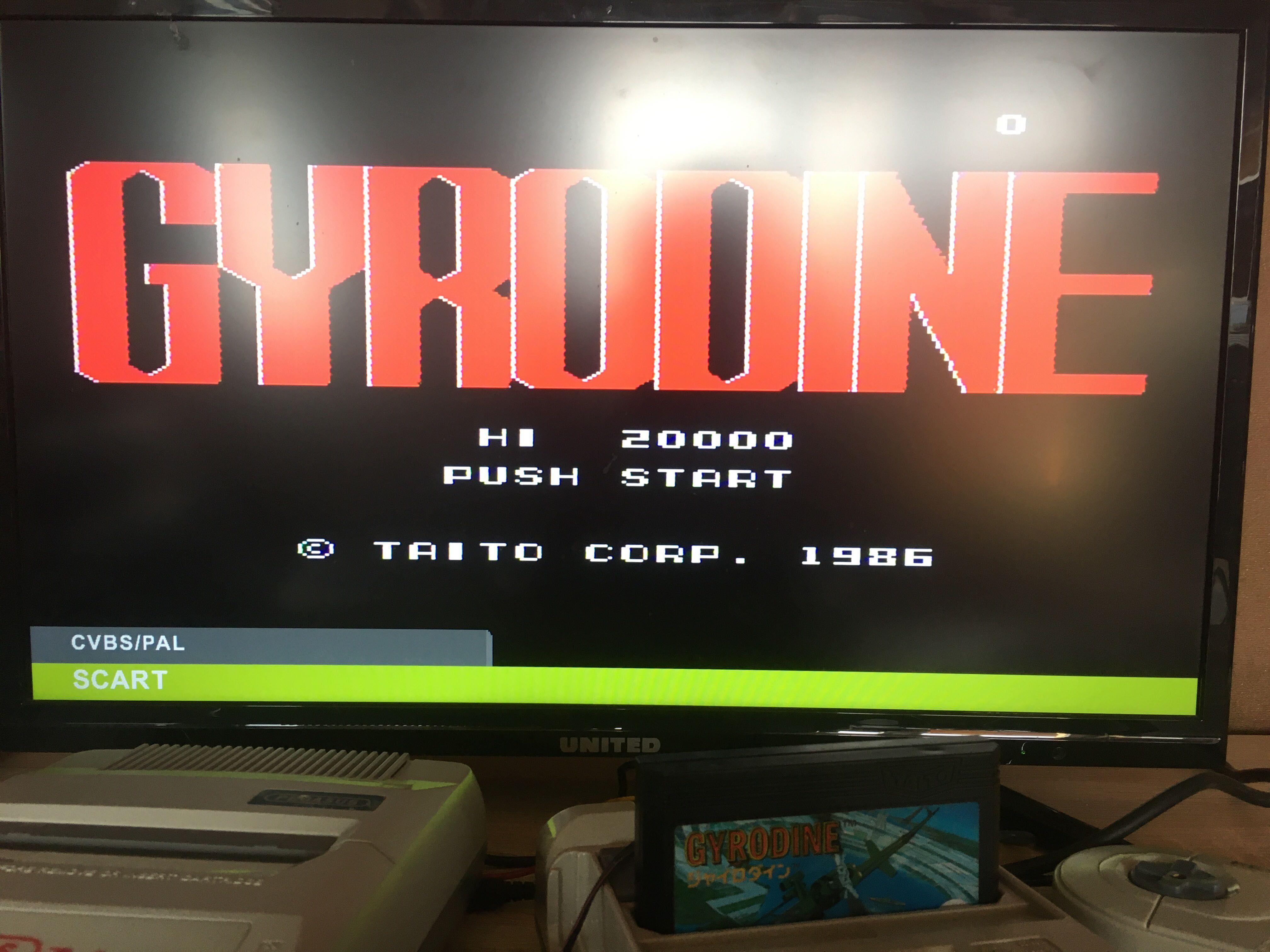 Pegasus gry Gyrodine. Oryginalna famicom