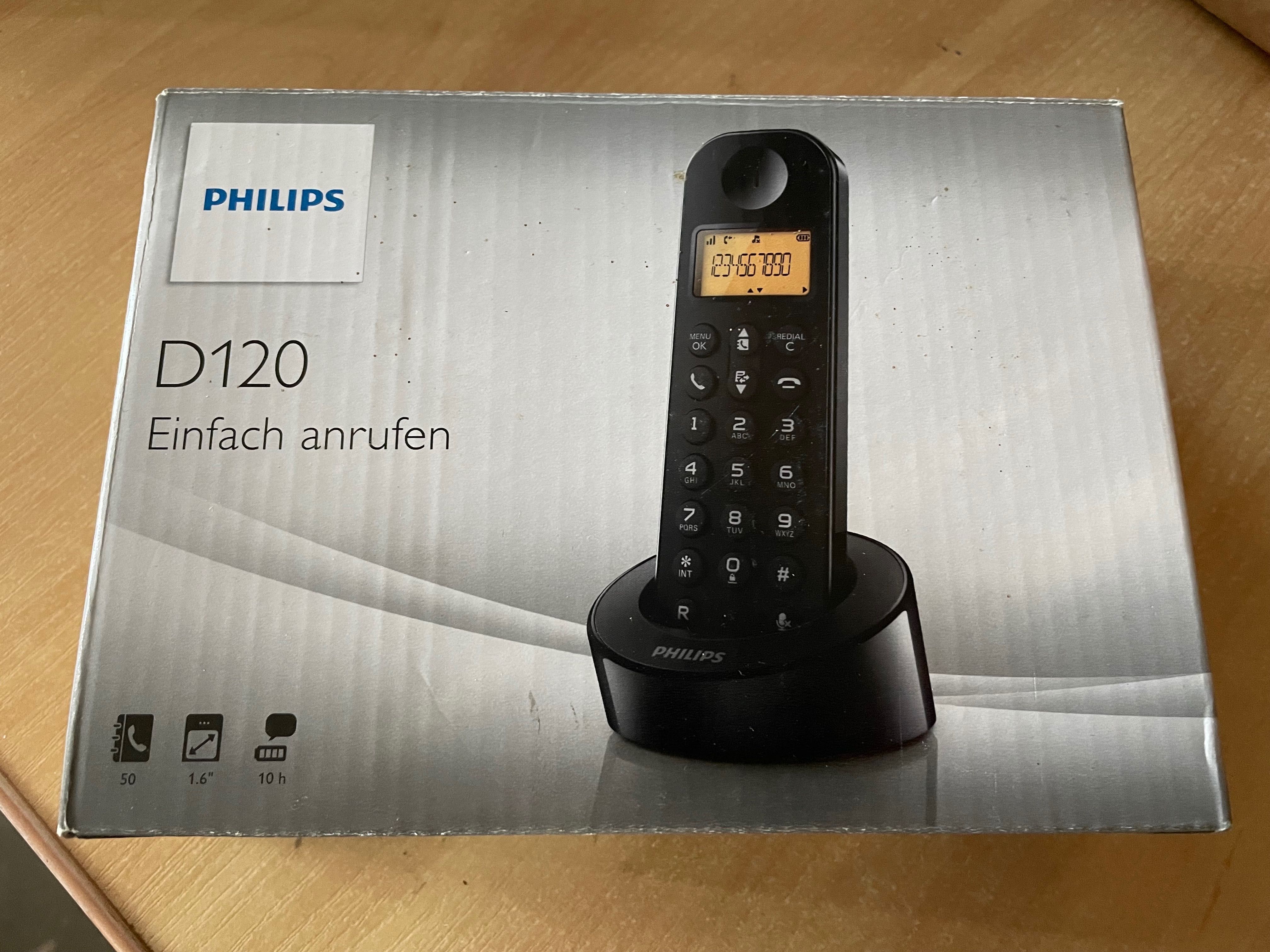 Telefon stacjonarny BEZPRZEWODOWY * PHILIPS D120 * super stan