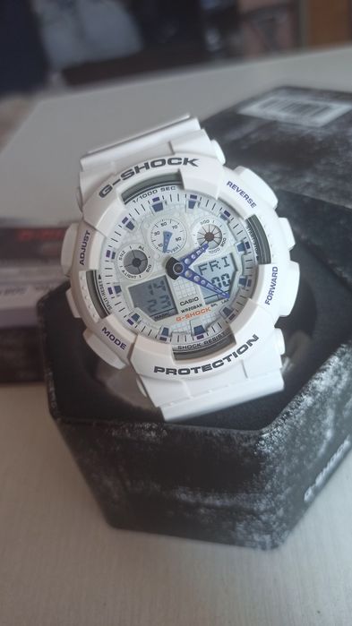 Годинник чоловічий Casio G-Shock GA-100A-7A Original mod.: 5081 GA-110