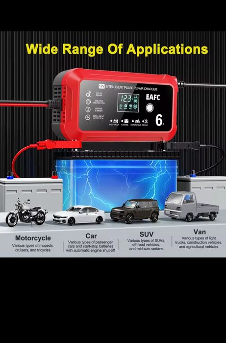 Импульсное зарядное устройство  12в 6а EAFC