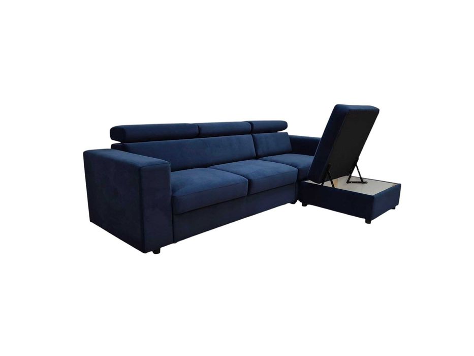 Sofa Kanapa Narożnik  na wymiar z funkcją spania i pojemnikiem