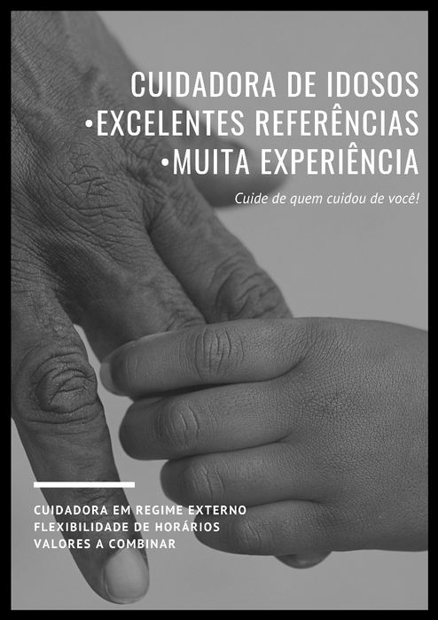 Cuidadora de idosos EXTERNA