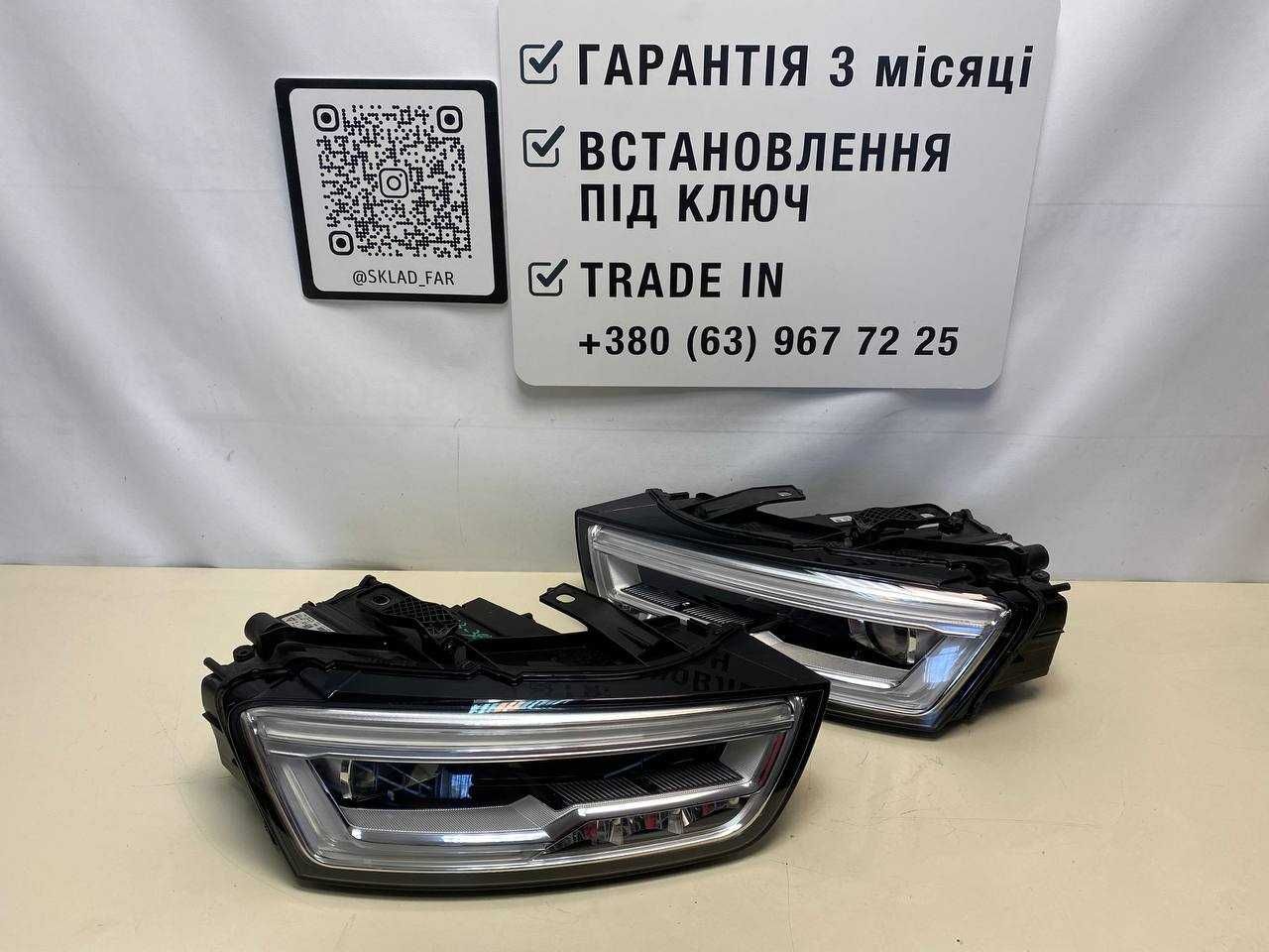 Фари фара Ауди Ауді Audi q3 8u 2016-2018 ку 3 Full led В ІДЕАЛІ!
