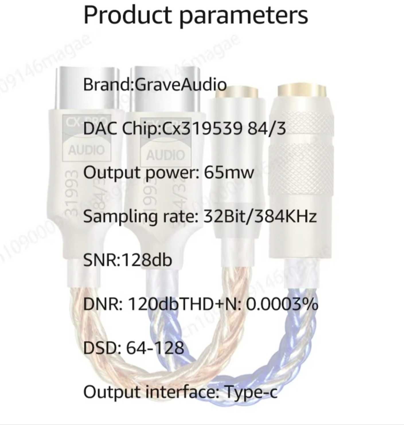 HiFi USB Type C на 3,5 мм, якісний Підсилювач, справжнє СРІБЛО