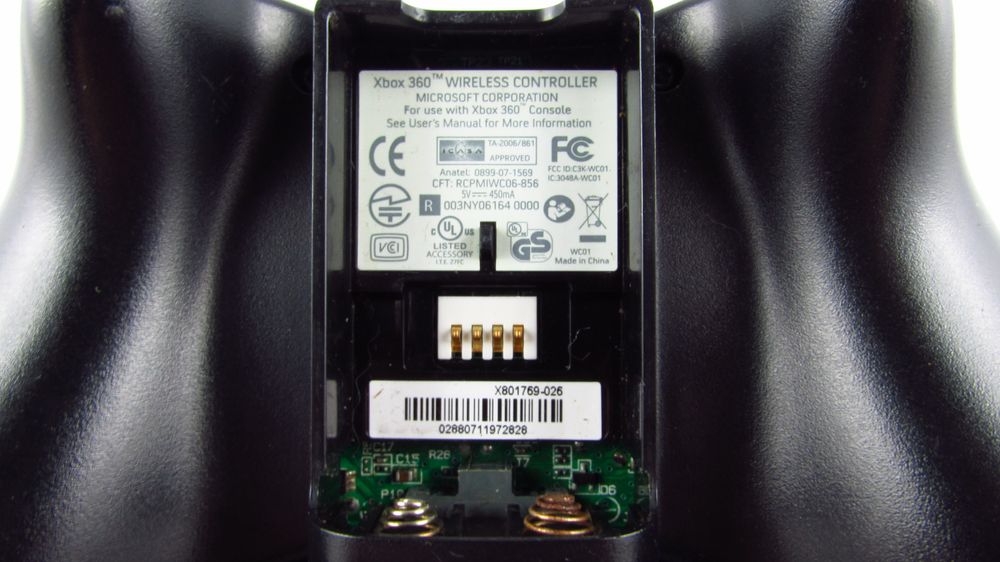 XBOX 360 - Oryginalny Bezprzewodowy Pad na baterię Czarny 5