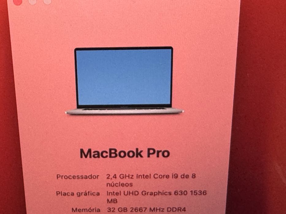 MacBook Pro 16” i9 | 32GB RAM | 512GB SSD