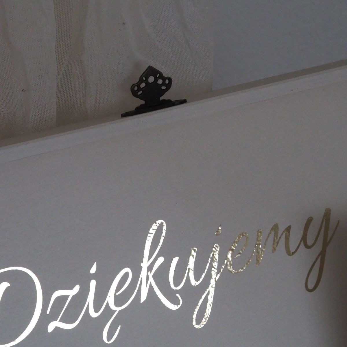 Skrzynka na koperty i pudełko na obrączki Minimalistyczne szampański