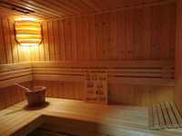 Sauna fińska (sucha) i mokra (parowa) 6 kW 2 głośniki świerk+abachi