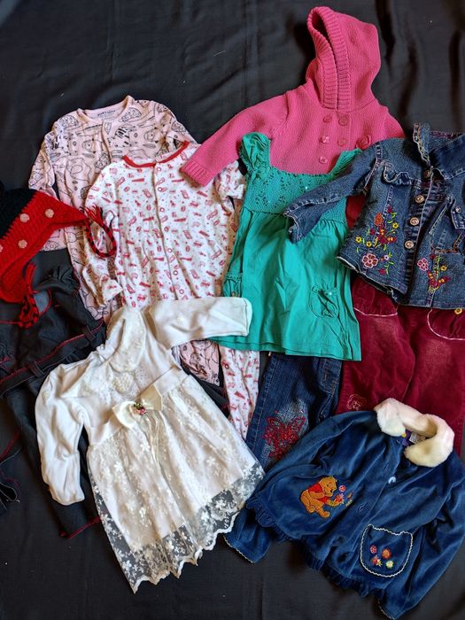 Речі для дівчинки 18-24 місяців, платтячка, джинси