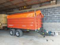 Przyczepa rolnicza 7 ton, wywrotka, Ursus, Warfama T-042 , tandem.