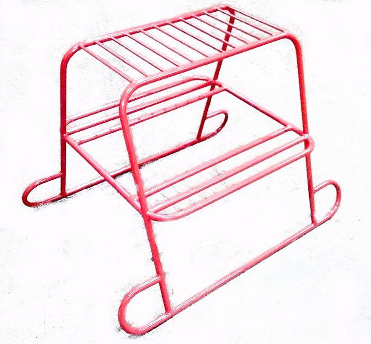 Drabina sadownicza na kołach sanki sadownicze