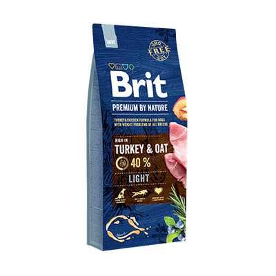 Корм для собак Brit Premium Light, 15 кг