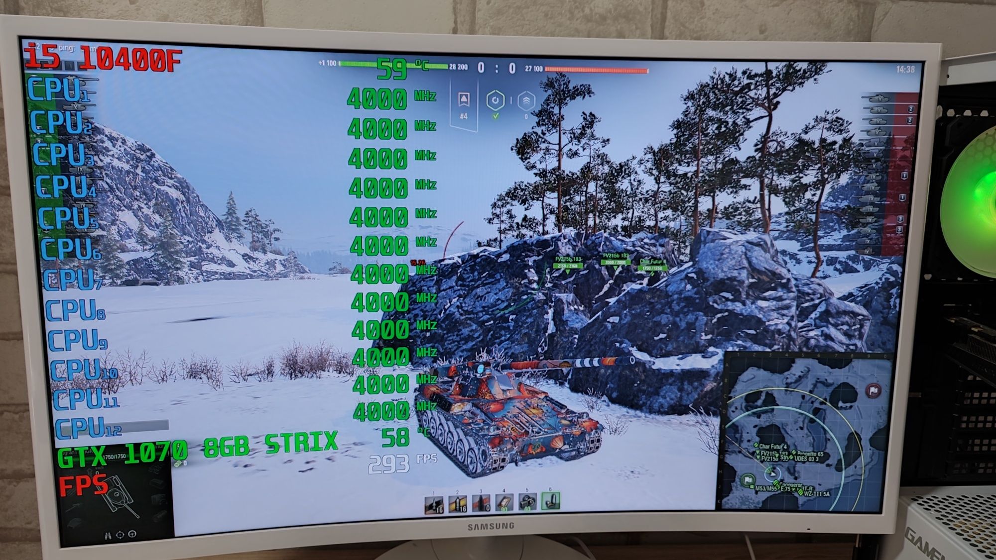 Игровой ПК i5 10400f GTX 1070 8GB STRIX CS2 GTA 5 WOT fortnite RUST