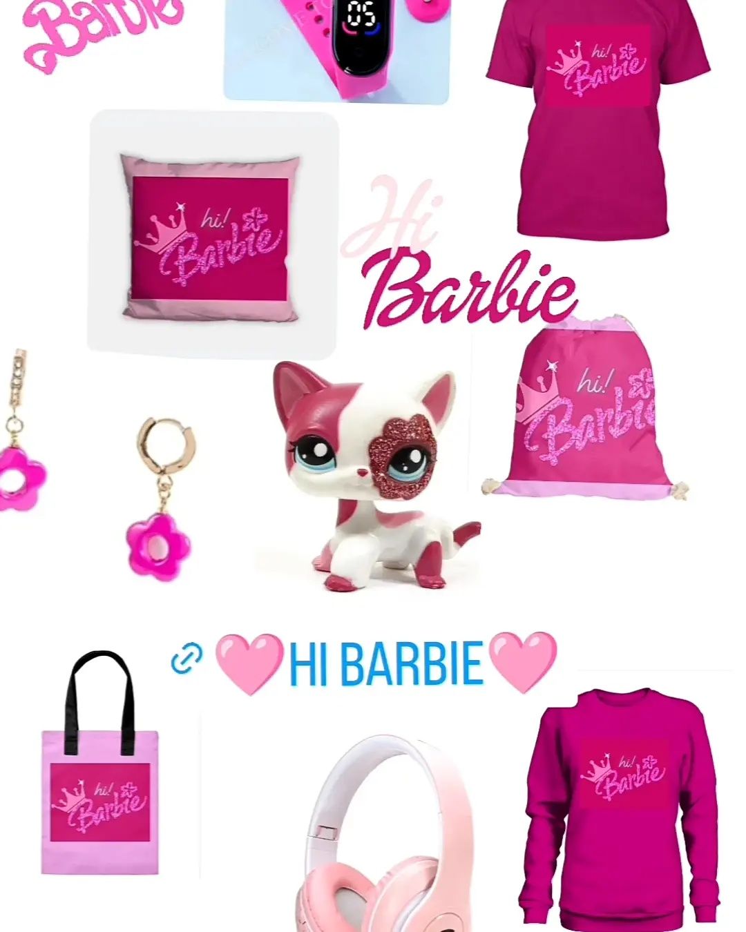 T-shirt Koszulka z długim rękawem Hi Barbie 110-173