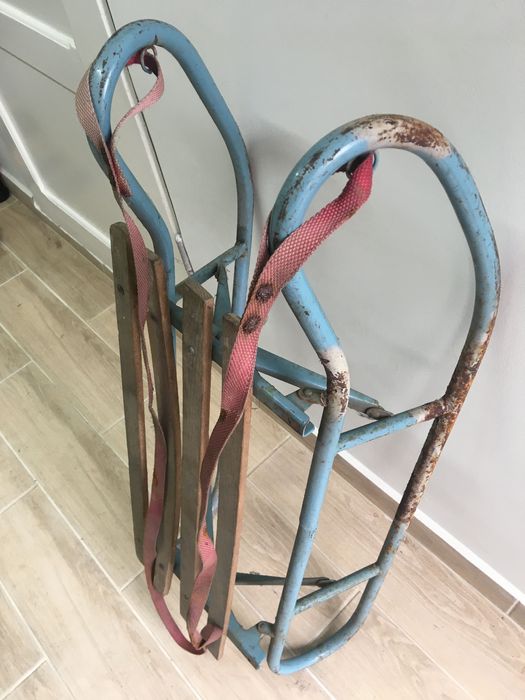 Stare składane sanki dla dziecka, do renowacji