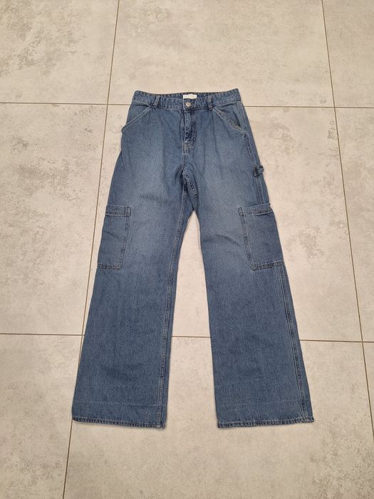 Spodnie Jeans z szerokimi nogawkami H&M