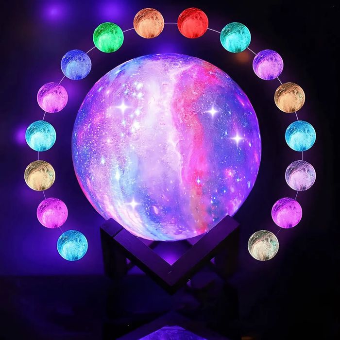 ночник, ночник луна, 3D лампа луна, ночник для детей