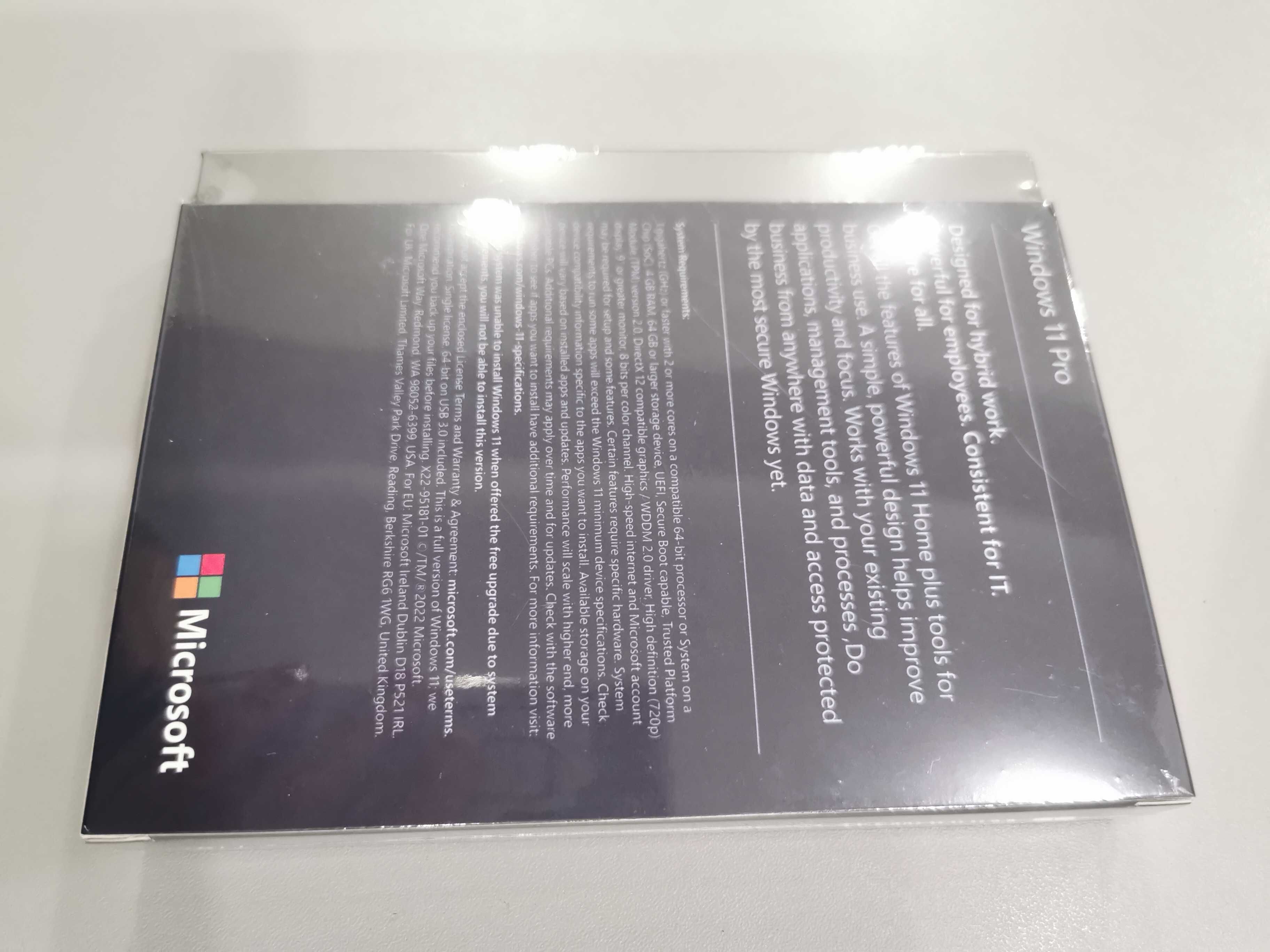 System operacyjny Microsoft Windows 11 PRO PROFESSIONAL wersja BOX