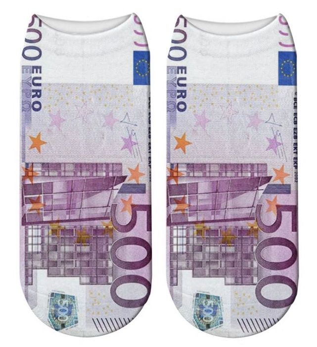 Meias senhora padrão nota de 500 euros - novas