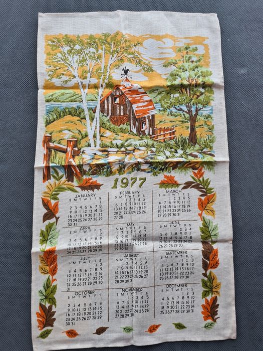 Kalendarz len makata Walim jesień 1977