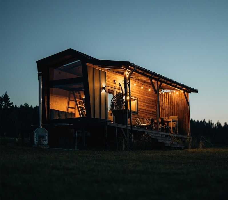 domek w górach SAUNA BALIA JACUZZI tiny house spa dla 2 osób z psem