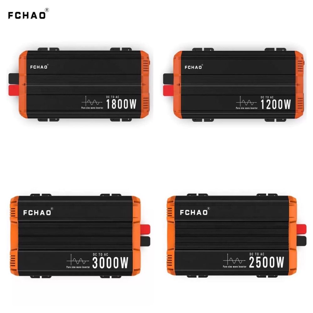Инвертори FCHAO 1500,2000,2500,3000Вт С Чистой Синусоидой 12-220В