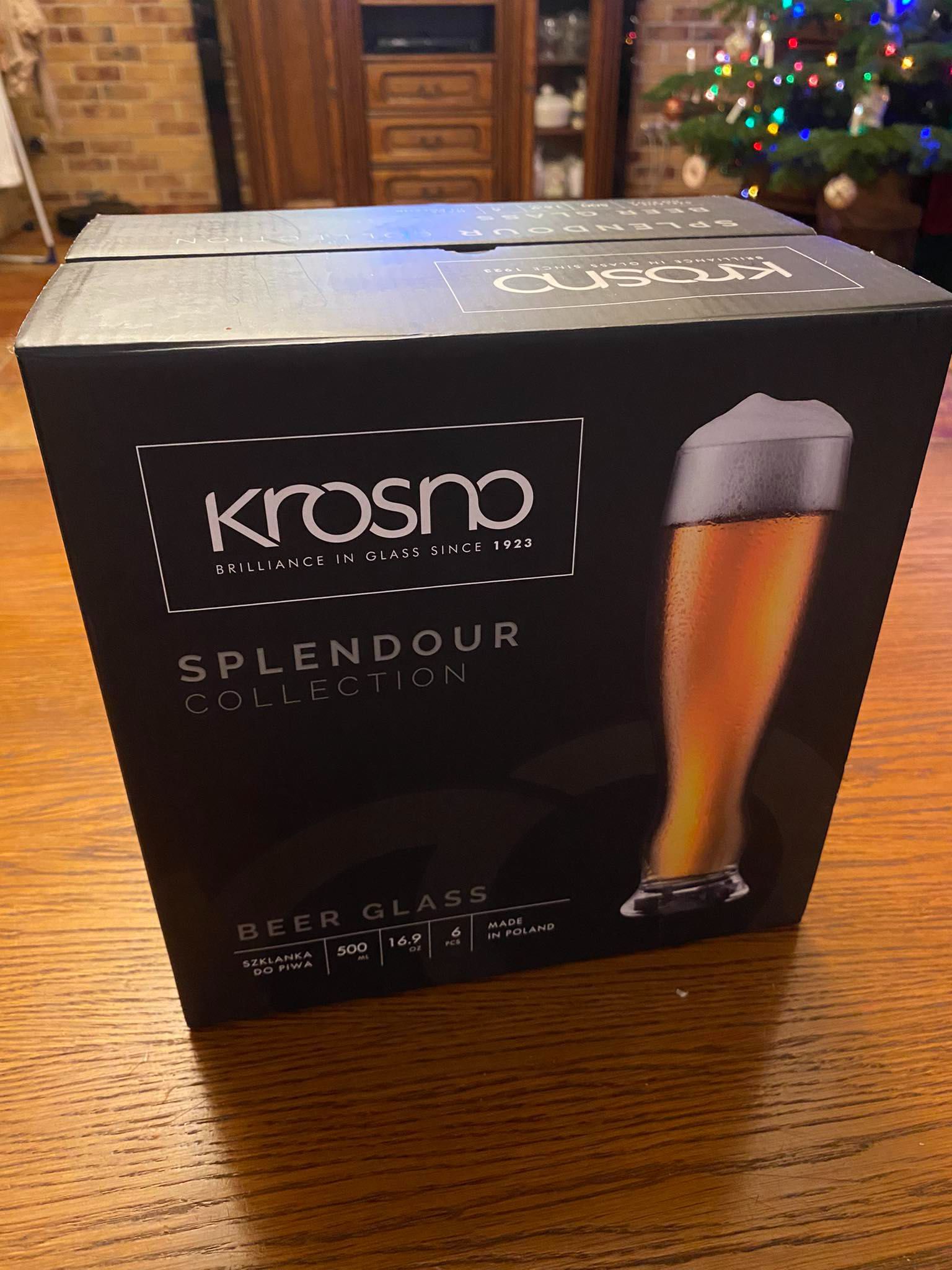 Krosno Splendour Szklanki Do Piwa 500 Ml 6 Sztuk