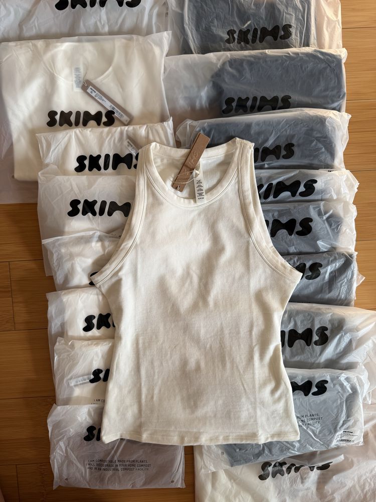 SKIMS TANK , топ, ОРИГІНАЛ, Marble, size S