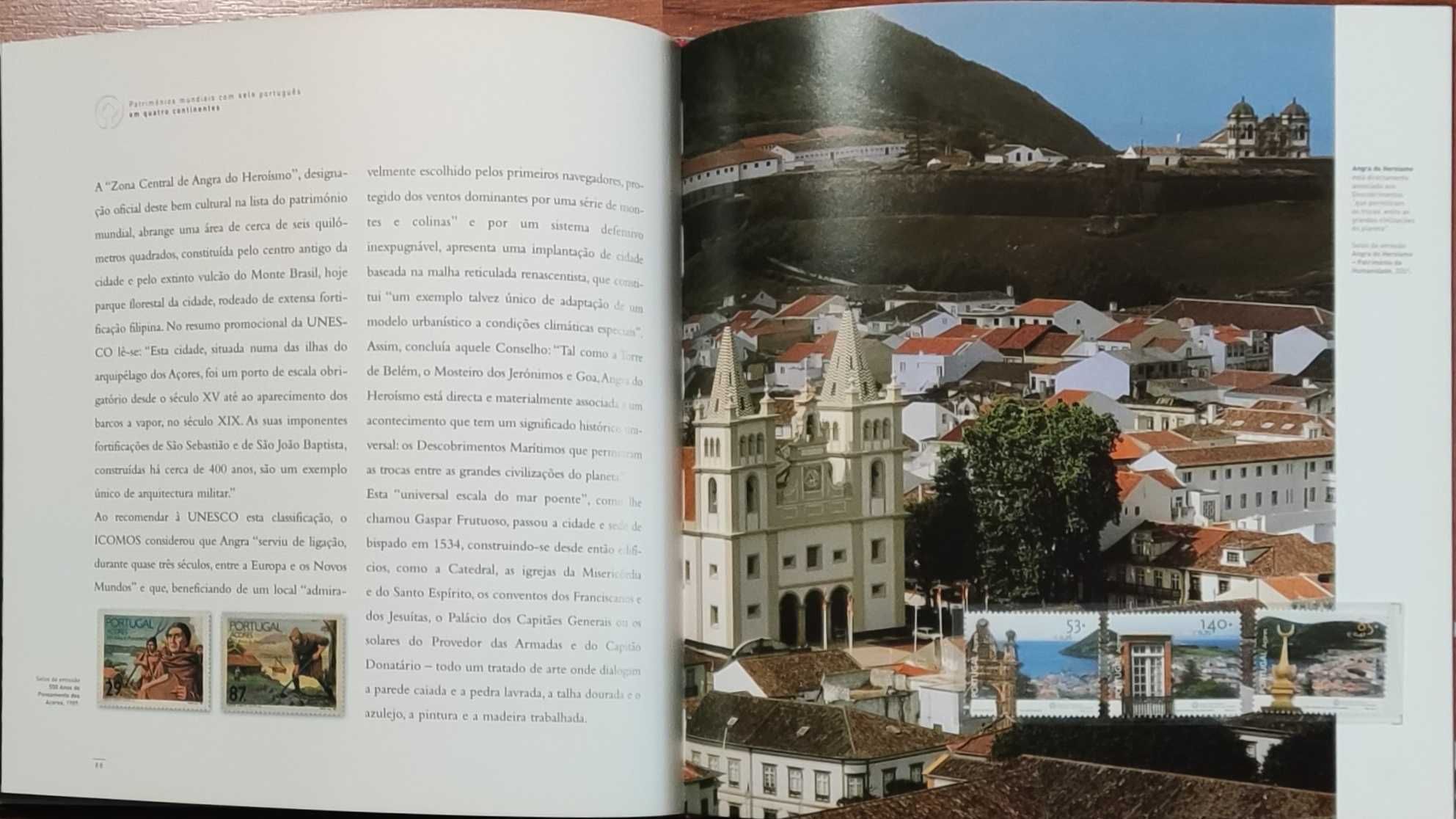 Livro "Patrimónios Mundiais com Selo Português" Jorge M. Martins