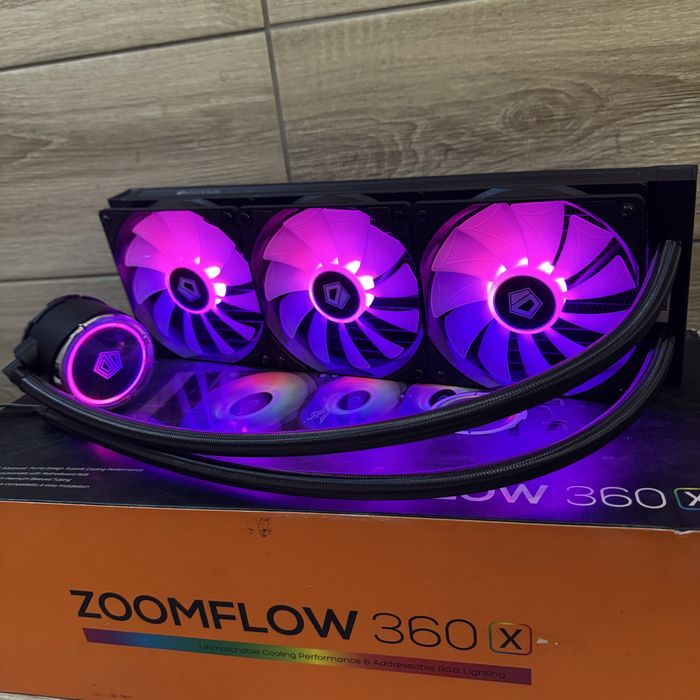 Водянка ID Cooling 360mm водяне охолодження, кулер