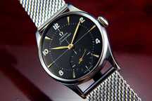 Omega Seamaster Satin Black Sub Secound cal.265 z 1947r PIEKNA