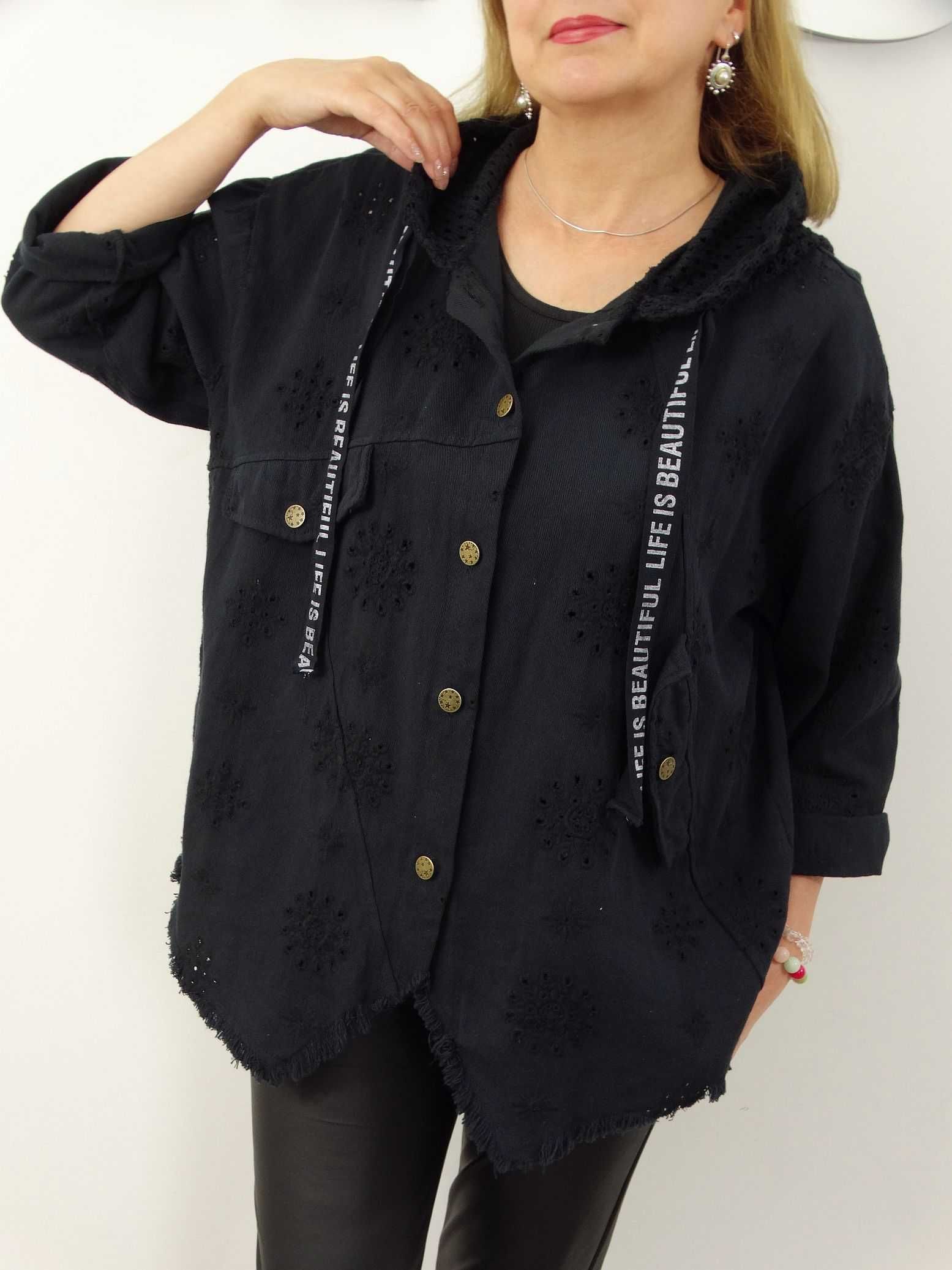 Kurtka Katana Włoska MICHELA Plus Size rozmiar uniwersalny od 42 do 50